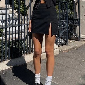 Princess Polly black mini skirt